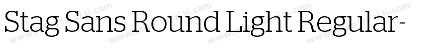 Stag Sans Round Light Regular字体转换
